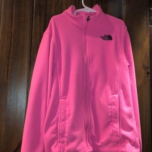 North face pink girl jacket